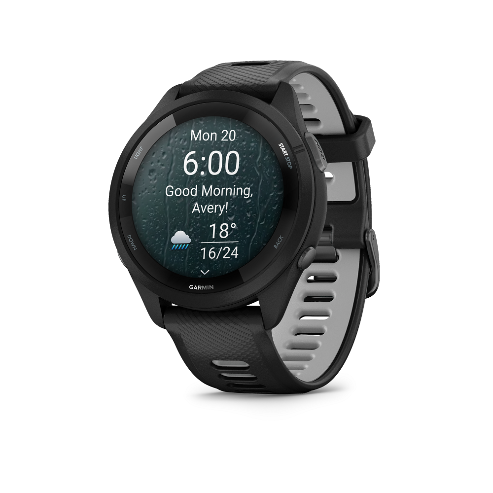 Master_5_Picture_PNG_FR265_Black_Report_L GARMIN Forerunner 265 (inkl. USB-A Adapter)