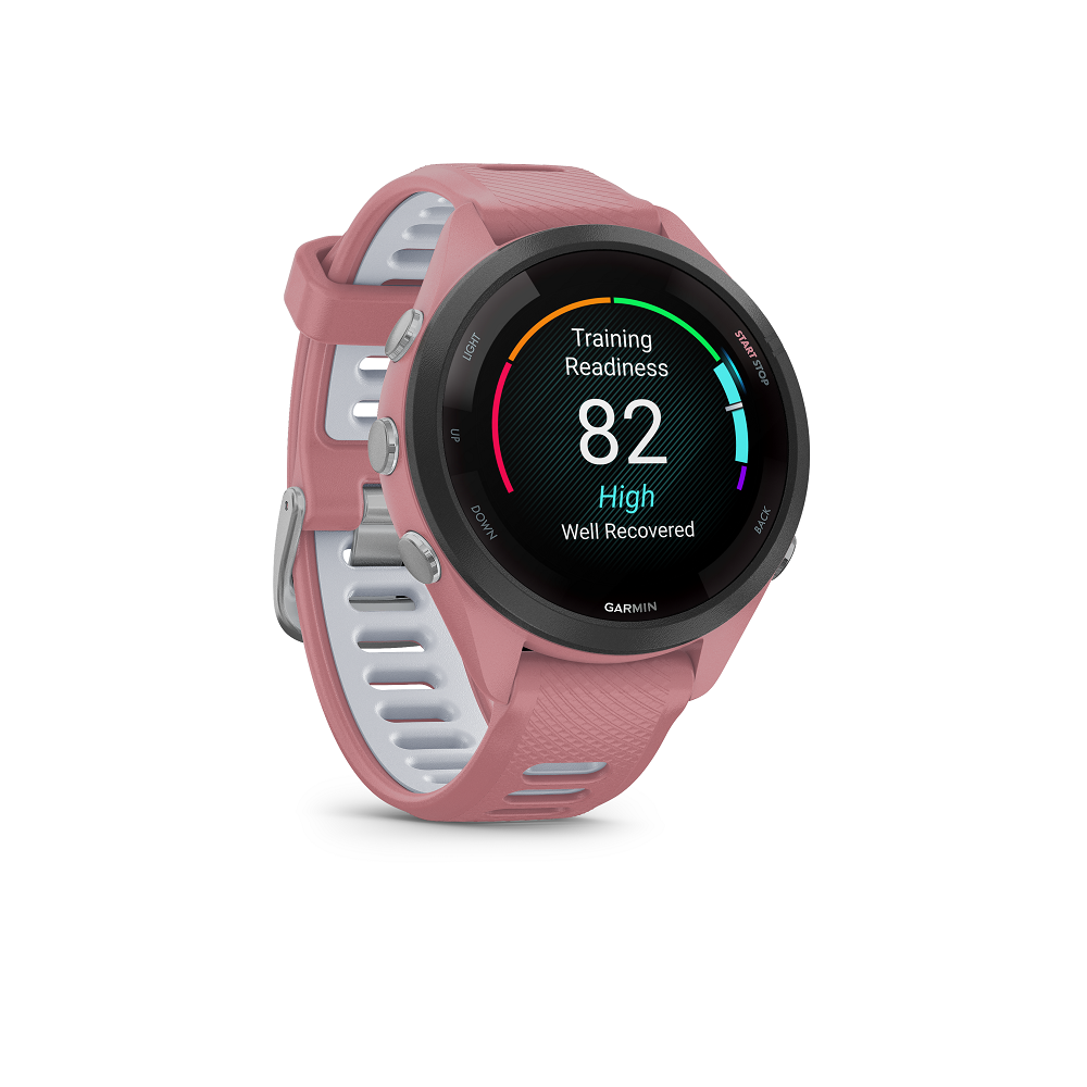 Master_3_Picture_PNG_FR265S_Pink_Training_R GARMIN Forerunner 265 S (inkl. USB-A Adapter)