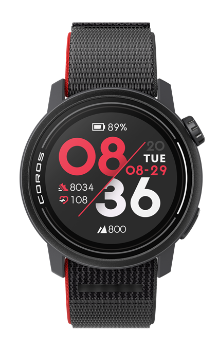 Coros Pace 3 schwarz mit Nylonarmband