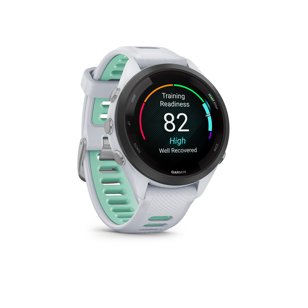 Master_3_Picture_PNG_FR265S_White_Training_R GARMIN Forerunner 265 S (inkl. USB-A Adapter)