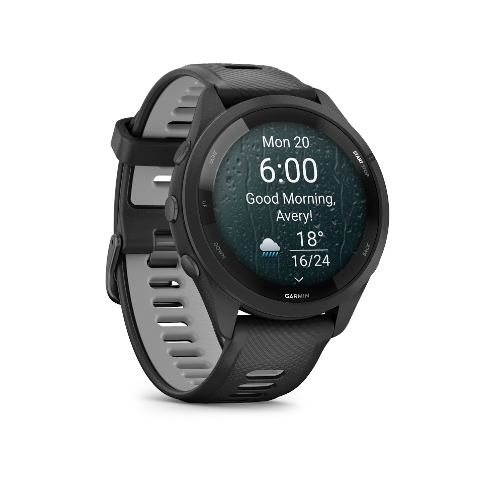 Master_5_Picture_PNG_FR265_Black_Report_R GARMIN Forerunner 265 (inkl. USB-A Adapter)