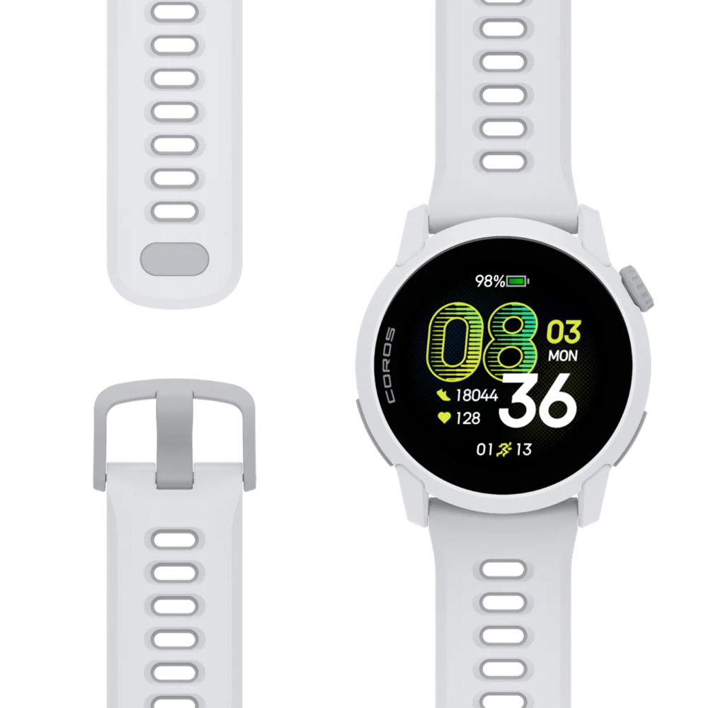 Coros Pace 4 Weiß Silikonarmband