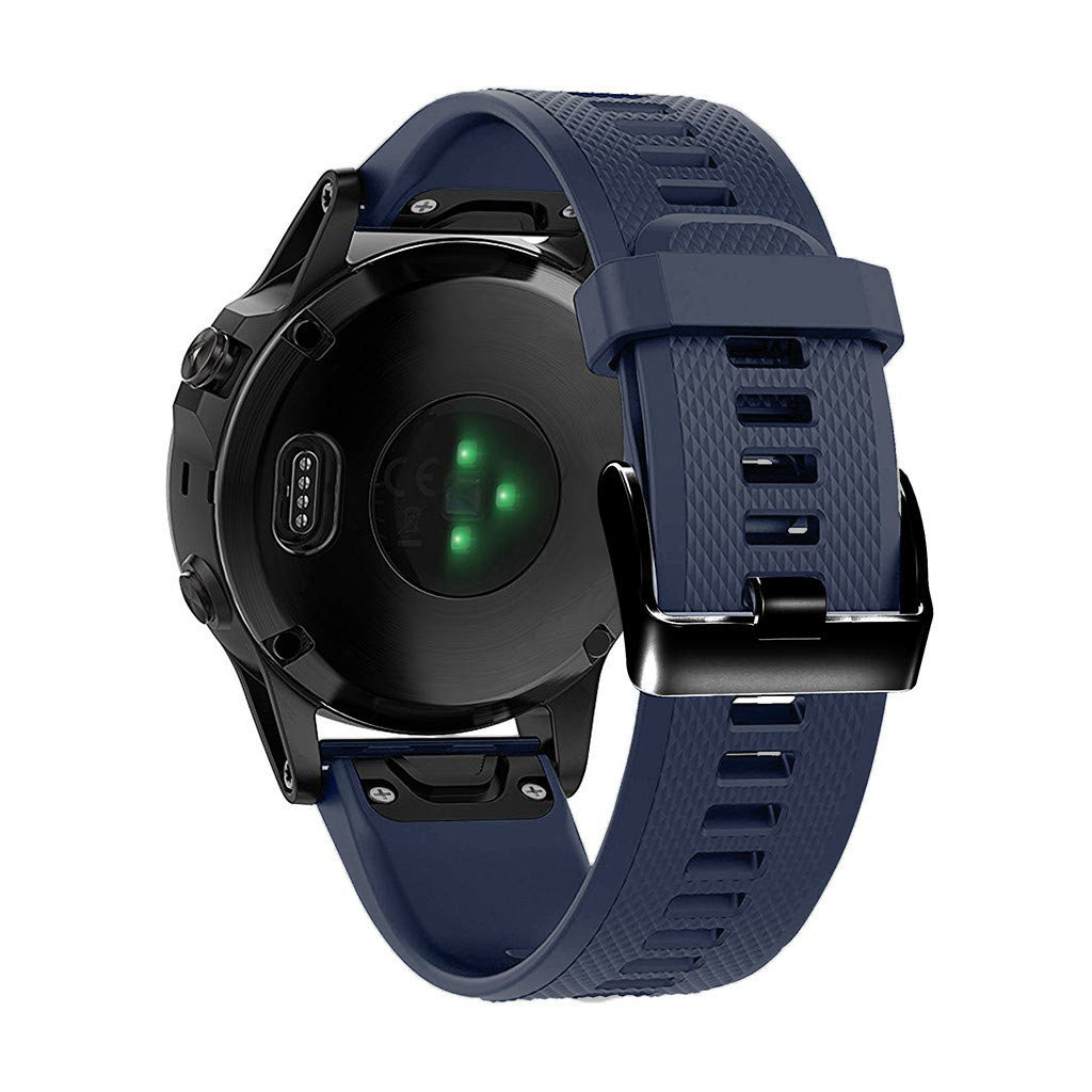 33lN9XSFz0yhWi Laufbursche Zubehör Wechselarmband Garmin Fenix 6 Silikon dunkelblau