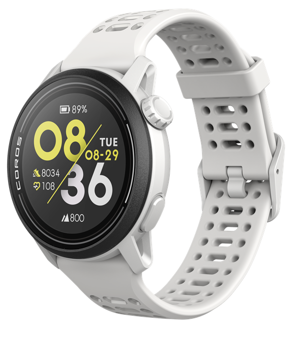 Coros Pace 3 weiß mit Silikonarmband