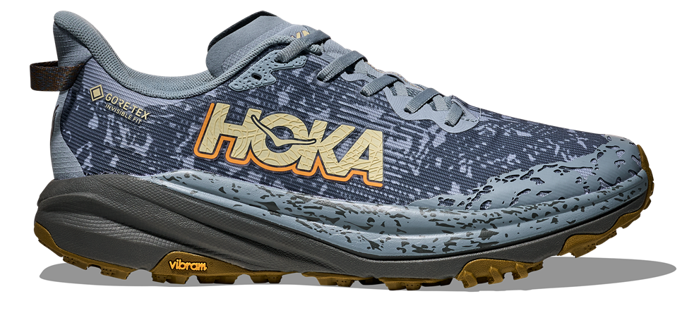 HOKA Speedgoat 6 Goretex Hellblau mit schwarzer Sohle