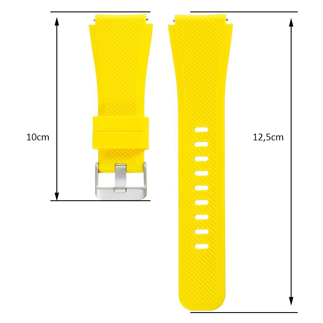 Laufbursche Zubehör - Schnellwechselarmband 22mm für Polar Vantage M S Silikon gelb