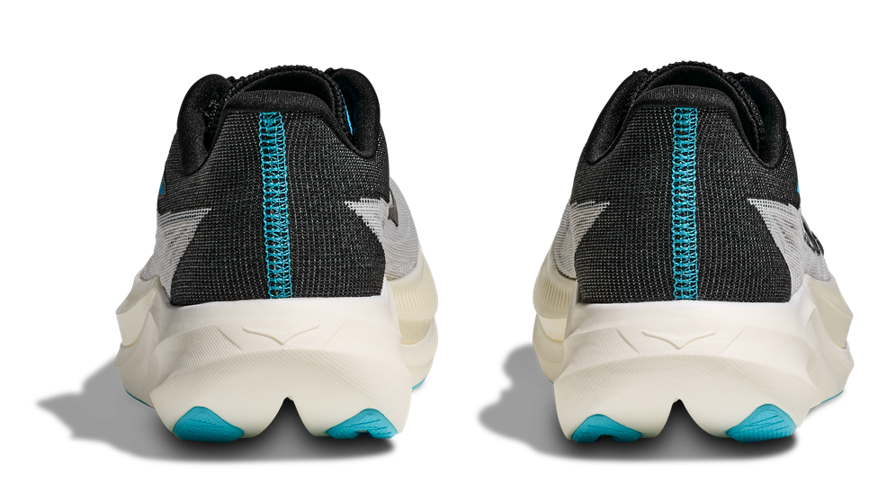 HOKA Rocket X 3 Schwarz mit Weißer Sohle