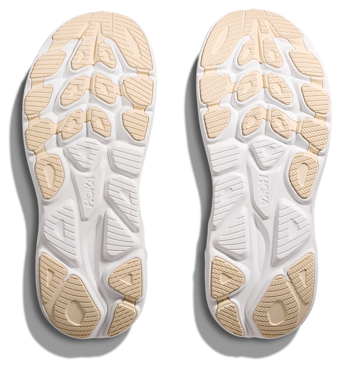HOKA Laufschuh Modell Clifton 10 Schwarz Mit Weißer Sohle und Rose- Goldenem Logo