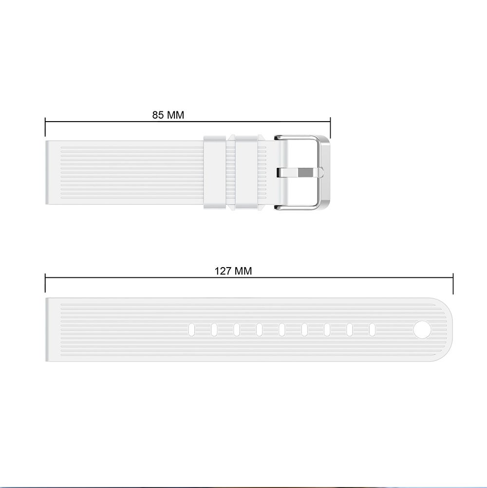 Laufbursche Zubehör Wechselarmband Polar Ignite Silikon weiss