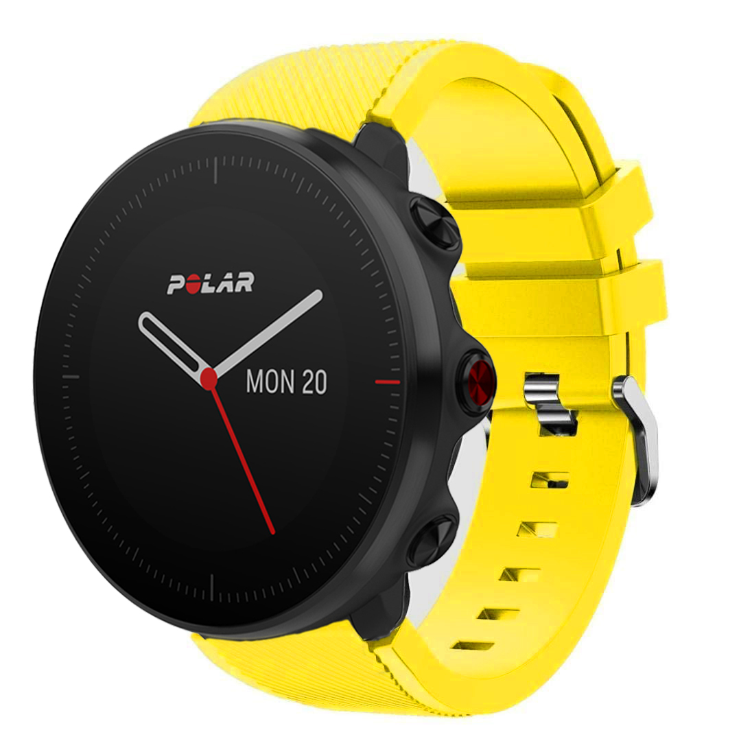 Laufbursche Zubehör - Schnellwechselarmband 22mm für Polar Vantage M S Silikon gelb