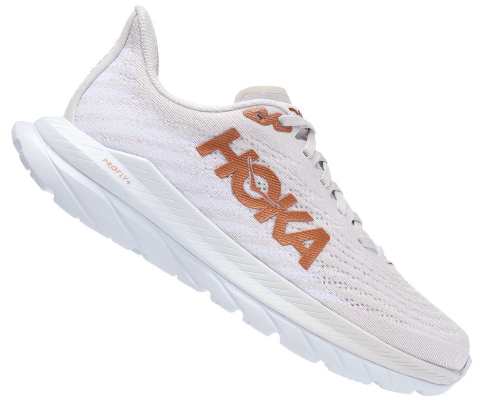 Hoka Mach 5 White / Copper Weiß / Kupfer