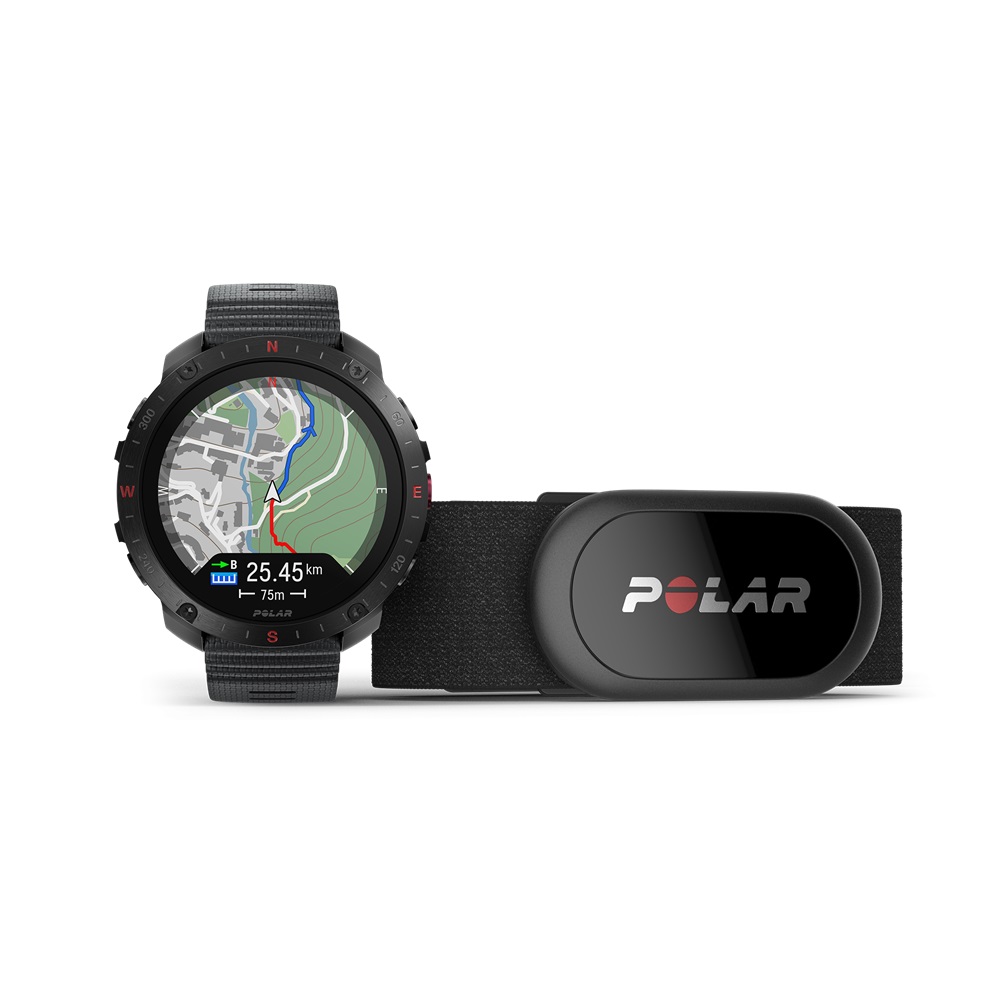 POLAR Grit X2 Pro und H10 Sensor mit Brustgurt (inkl. USB-A Adapter)