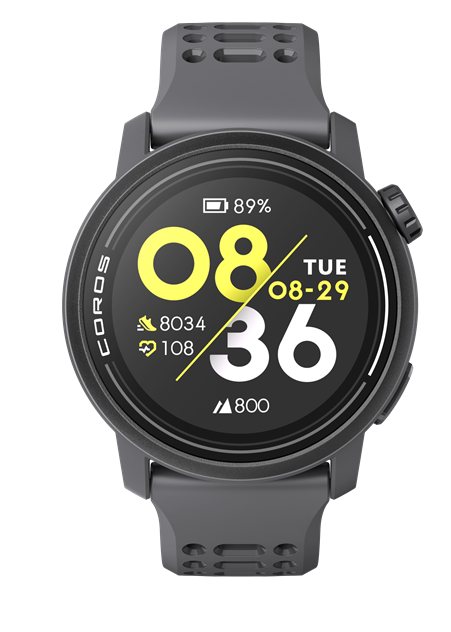 Coros Pace 3 schwarz Silikonarmband