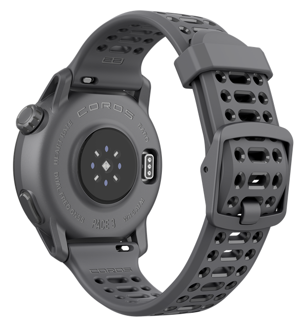 Coros Pace 3 schwarz Silikonarmband