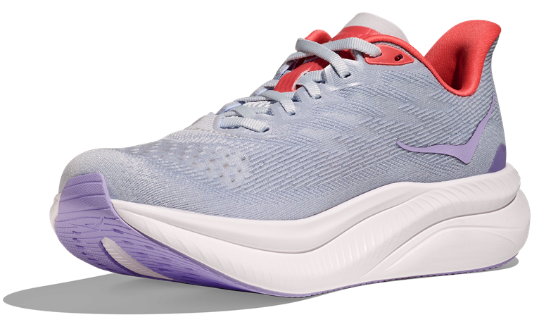 Hoka Mach 6 Hellgrau - weiß - Rosa