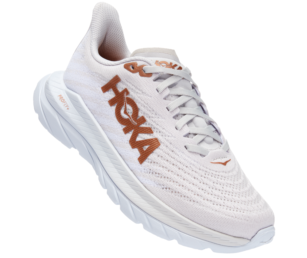 Hoka Mach 5 White / Copper Weiß / Kupfer