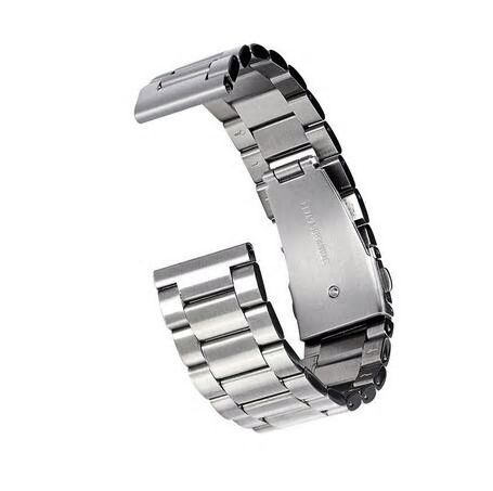 Laufbursche Zubehör - Milanese Schnellwechselarmband 22" für Polar Vantage M Edelstahl silber