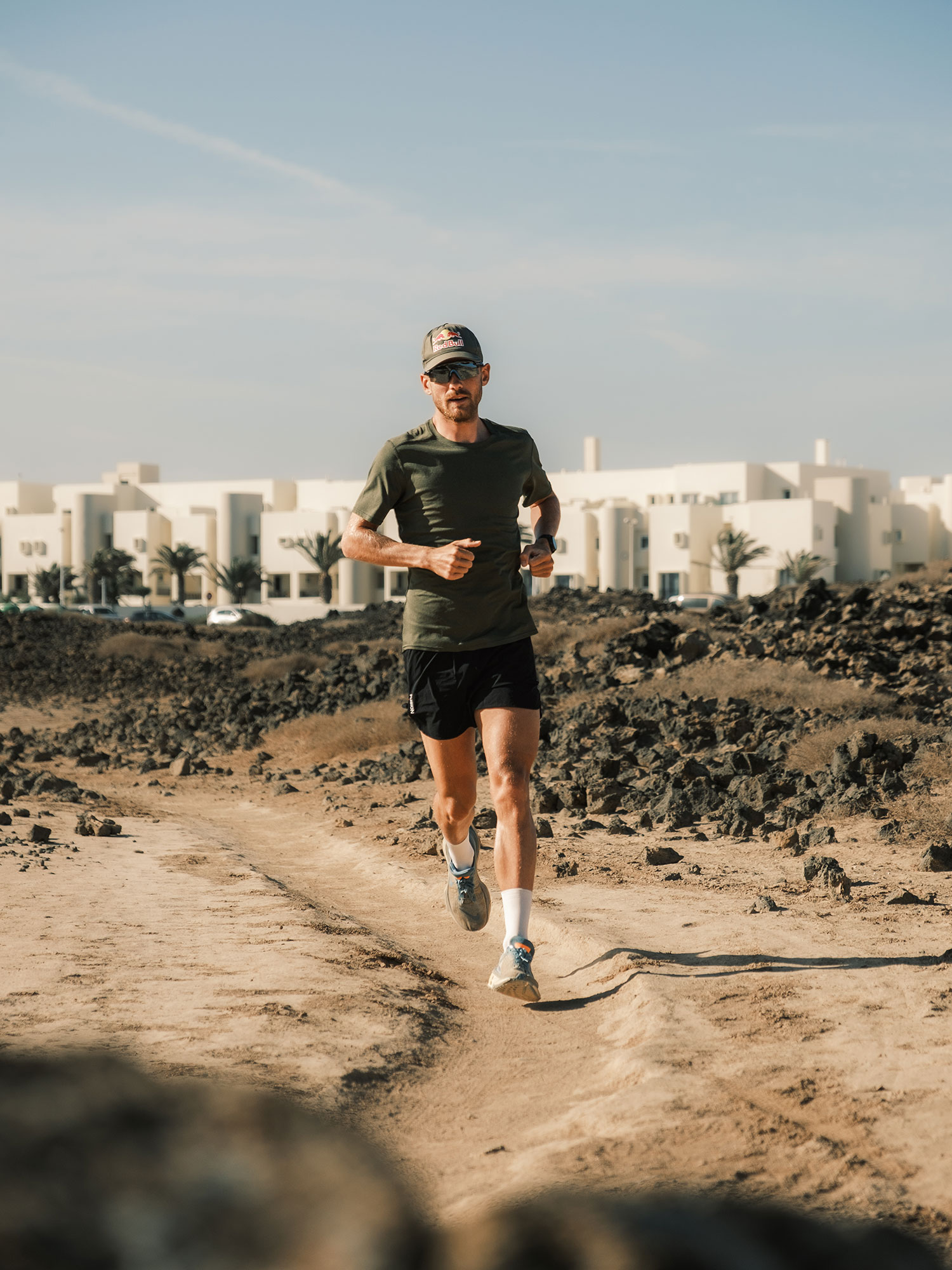 Fusion Run-T-Shirt Herren in Grün – leicht, atmungsaktiv