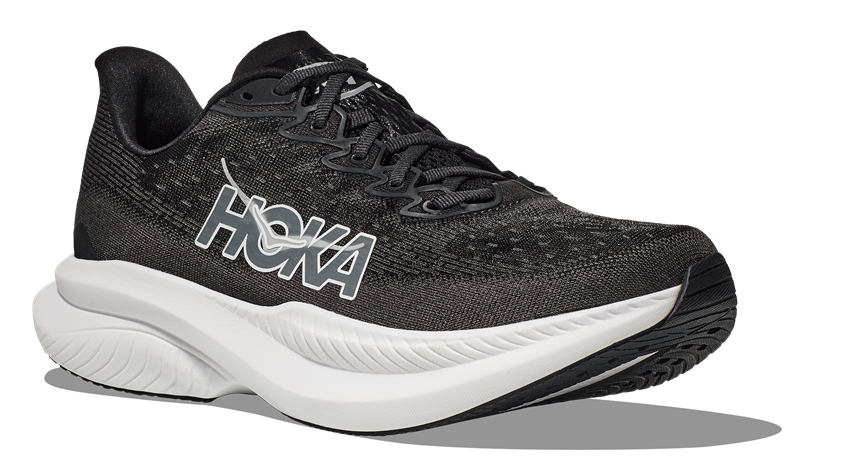 Hoka Mach 6 Schwarz weiß