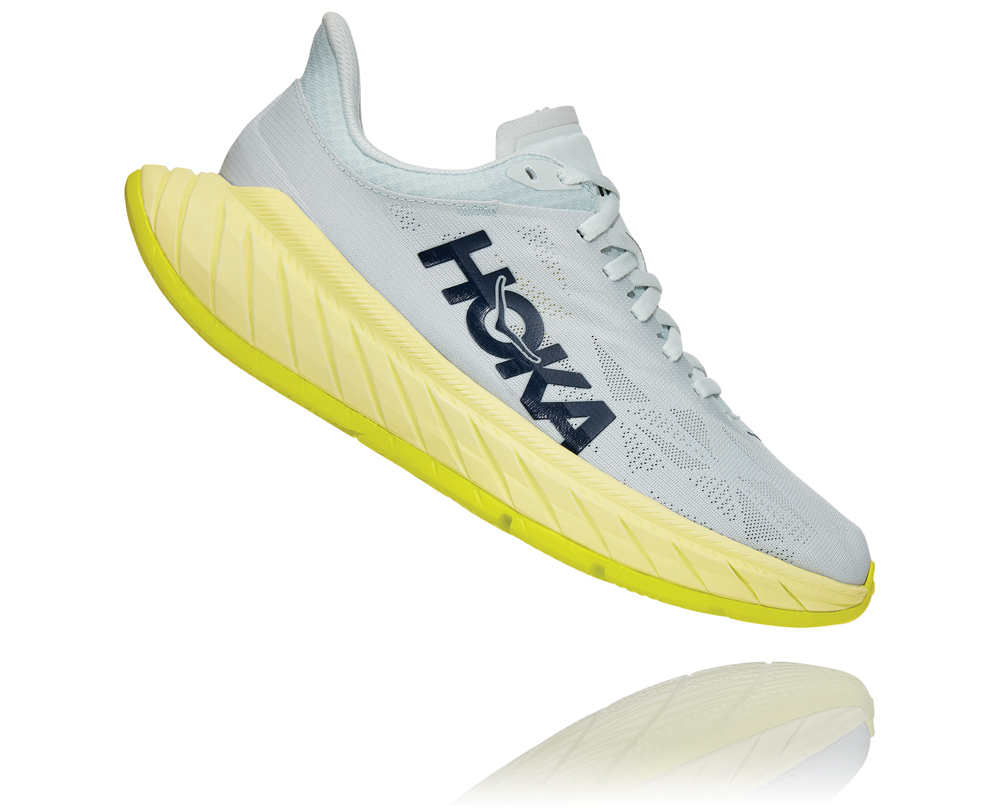 HOKA ONE ONE Blue Flower / Luminary Green