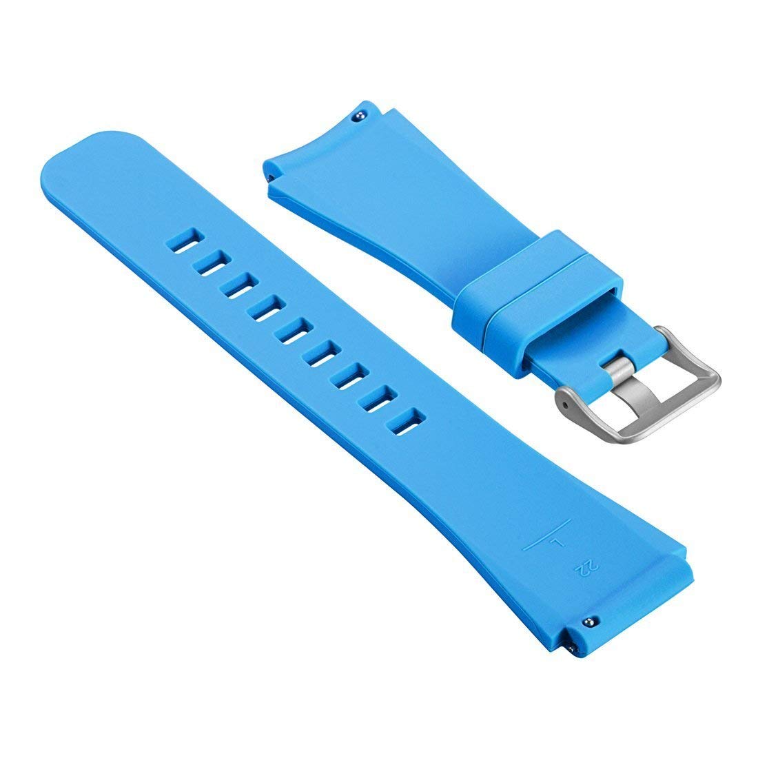   Laufbursche Zubehör - Schnellwechselarmband 22mm für Polar Vantage M Silikon hellblau
