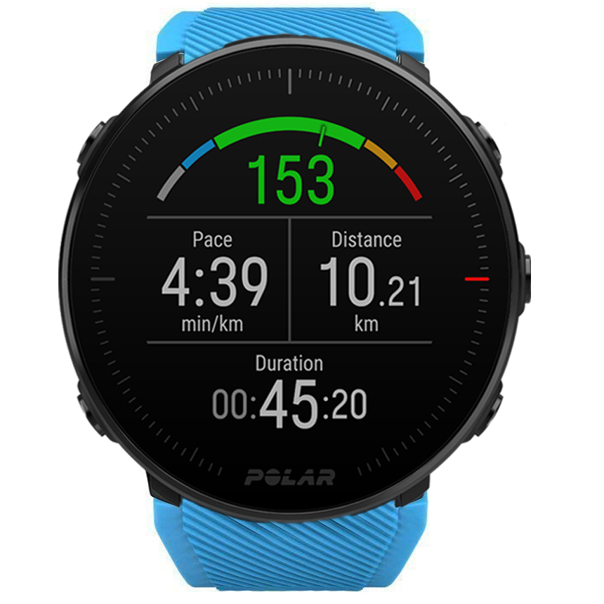   Laufbursche Zubehör - Milanese Schnellwechselarmband 22mm für Polar Vantage M Silikon hellblau