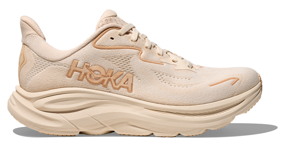 HOKA Laufschuh Modell Clifton 10 in Vanillefarbe 