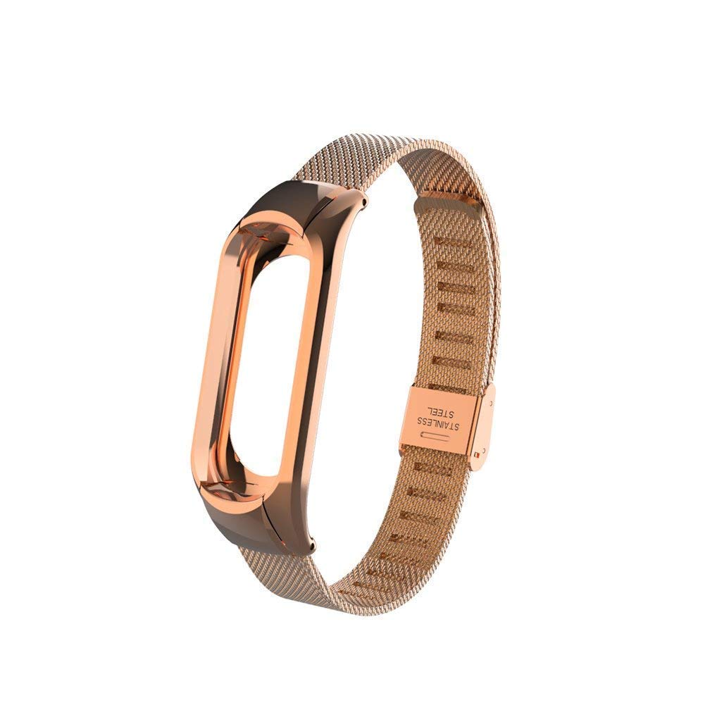 Laufbursche Zubehör Wechselarmband Xiaomi Mi Band 3/4 mesh rosegold