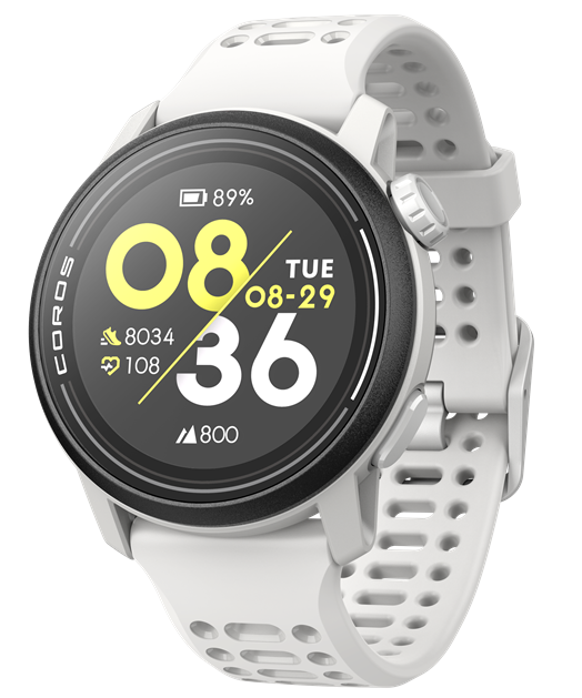 Coros Pace 3 weiß mit Silikonarmband