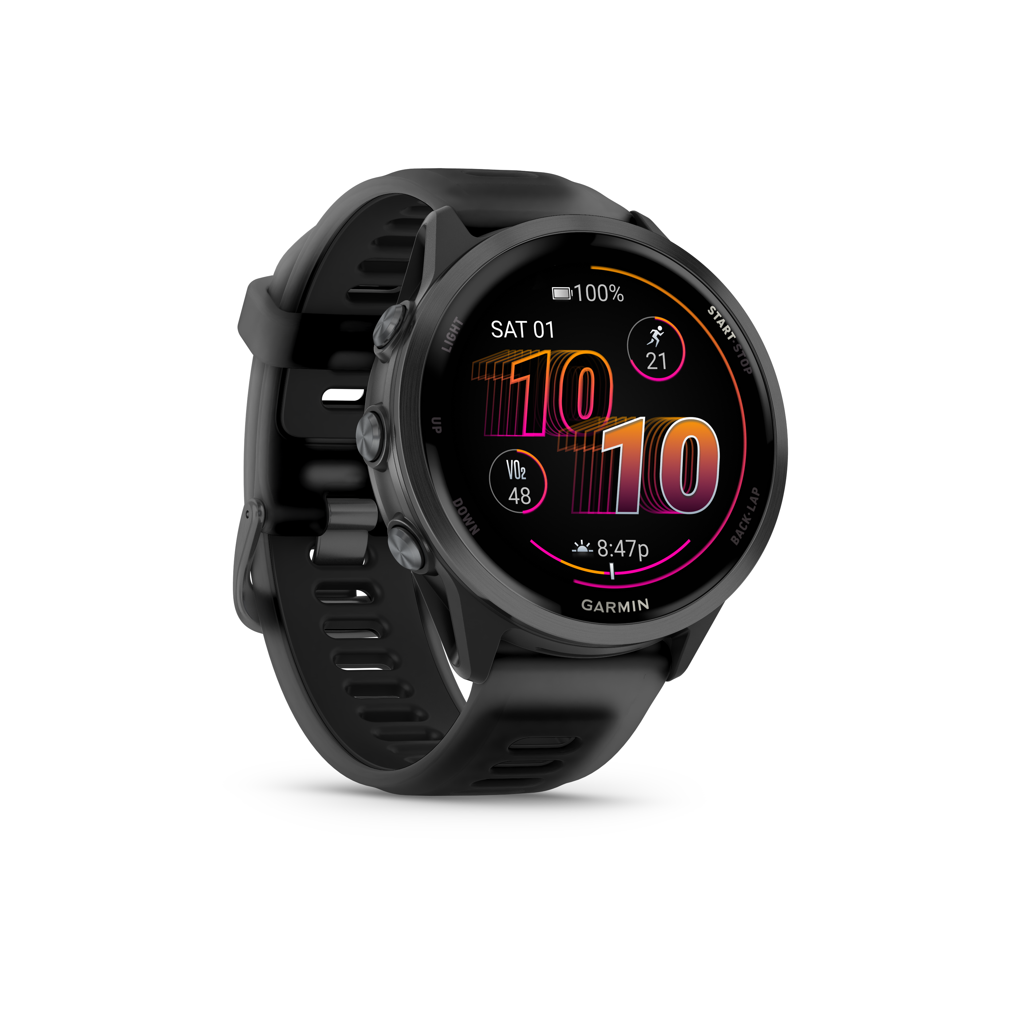 03-Forerunner-570-47mm-laufuhr-front-right-schwarz
