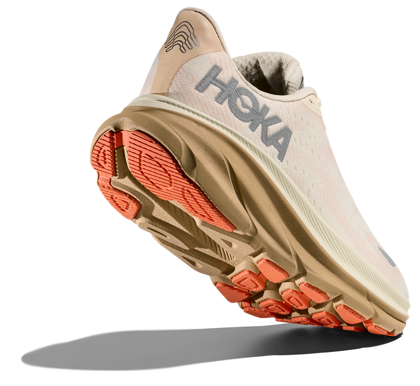 HOKA Clifton 9 GTX Beige mit Brauner sohle