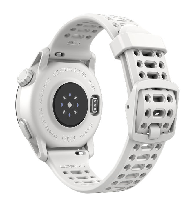Coros Pace 3 weiß mit Silikonarmband