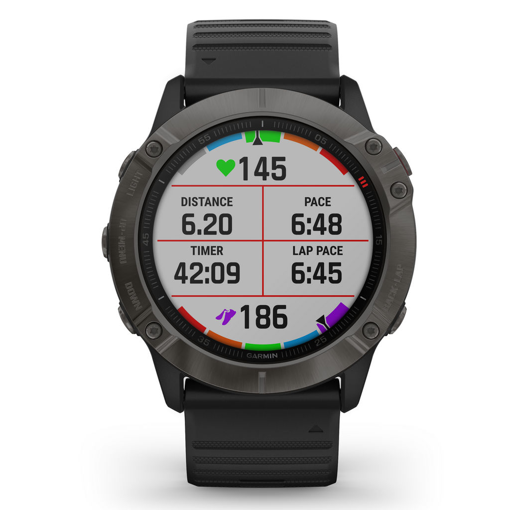 GARMIN fenix 6X Saphir schwarz / schiefergrau