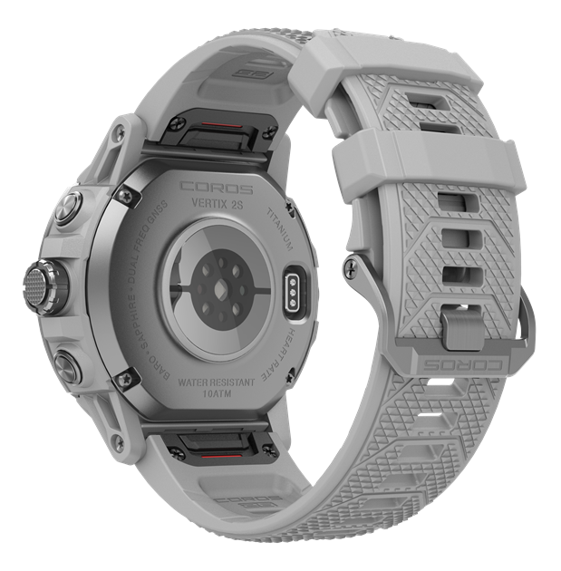 Coros Vertix Moon Silikonarmband Grau