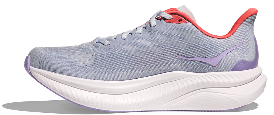 Hoka Mach 6 Hellgrau - weiß - Rosa Hoka Mach 6 Hellgrau - weiß - Rosa