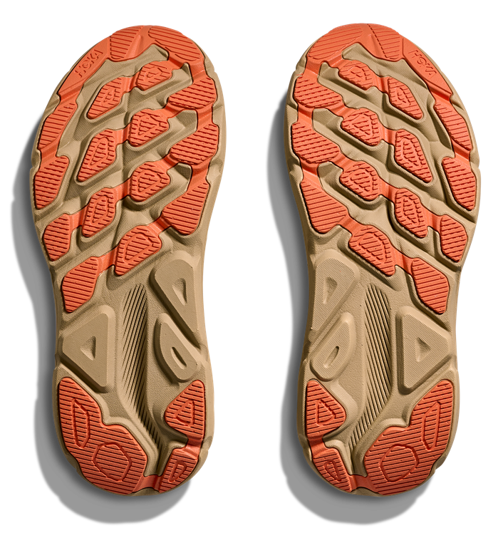 HOKA Clifton 9 GTX Beige mit Brauner sohle