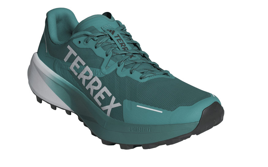 Adidas Terrex Agravic 3 Trailrunning-Schuhs in Türkis mit weißem TERREX-Schriftzug