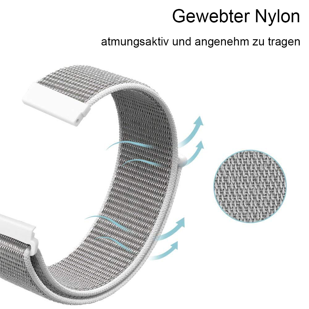 Nylon Schnellwechselarmband für Polar Vantage M weiss