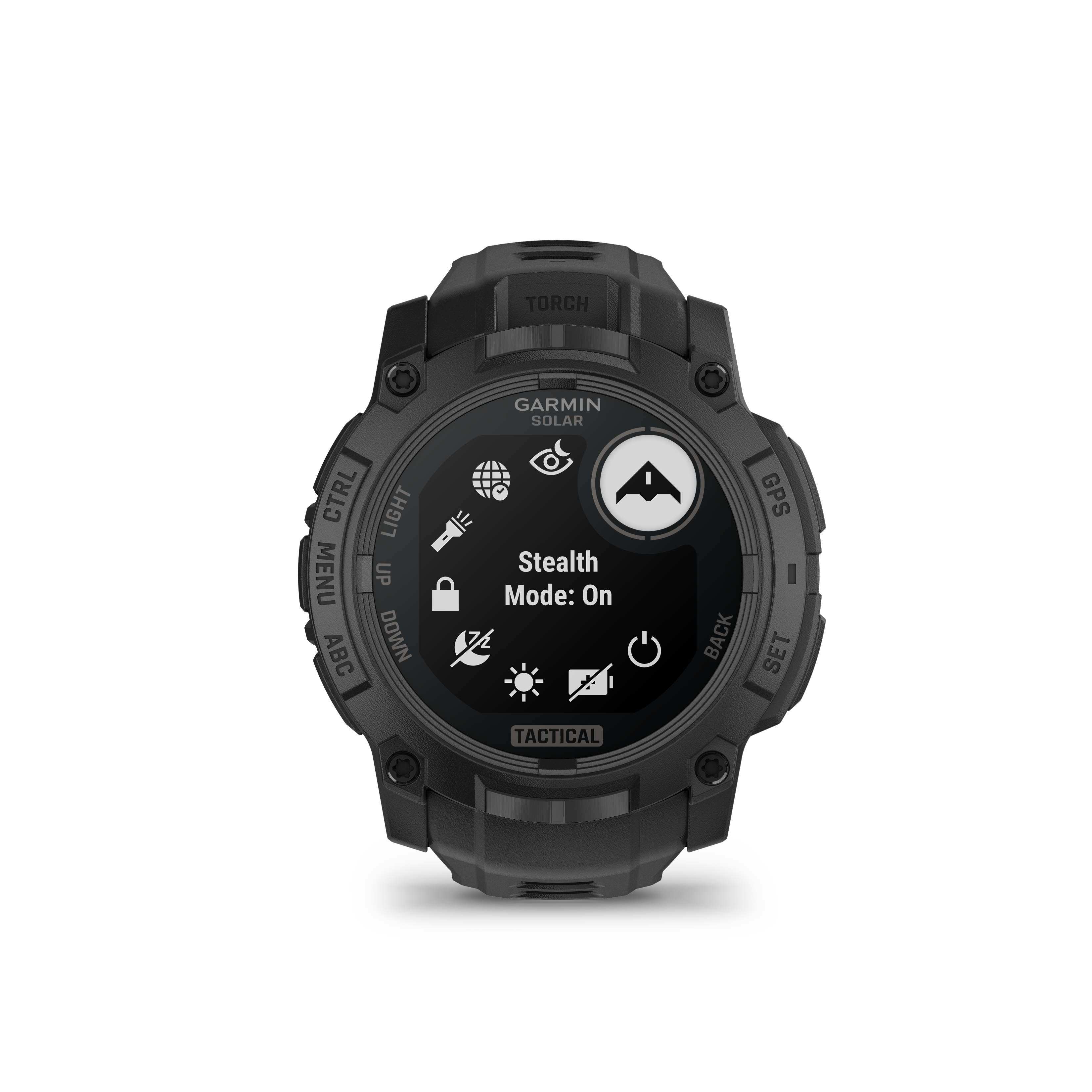 02-Garmin-Instinct-3-solar-50mm-Tacitcal-Schwarz-front