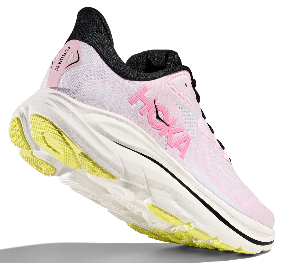 HOKA Laufschuh Modell Clifton 10 Rosa Mit Weißer Sohle  - Rosa Logo