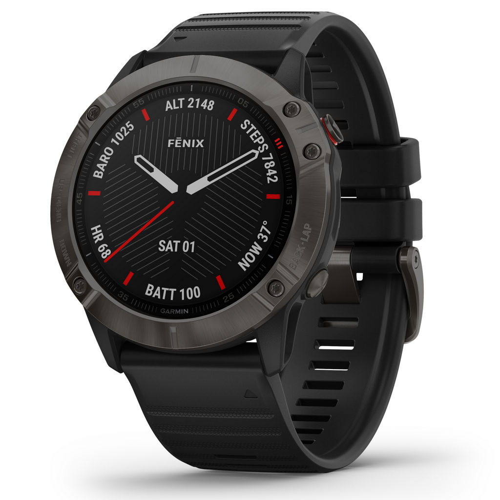 GARMIN fenix 6X Saphir schwarz / schiefergrau