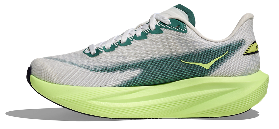 HOKA Mach 7 Grau Neon Grün