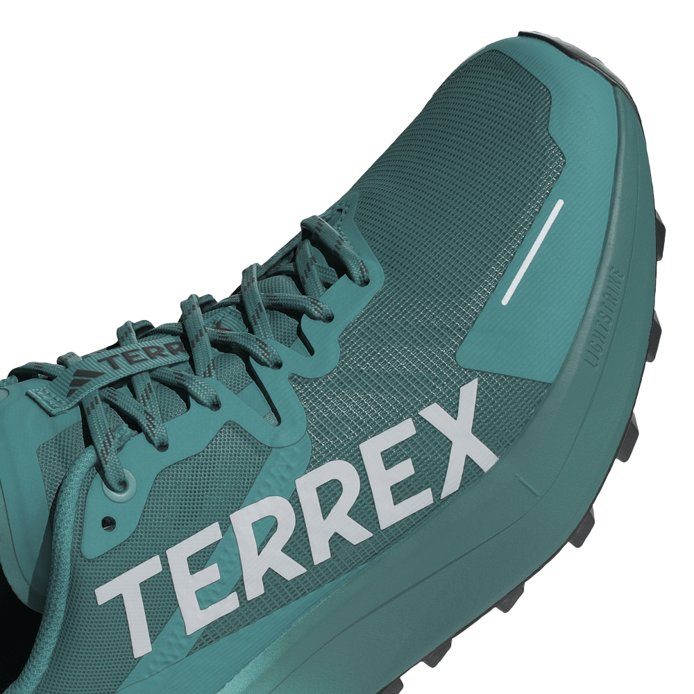 Adidas Terrex Agravic 3 Trailrunning-Schuhs in Türkis mit weißem TERREX-Schriftzug