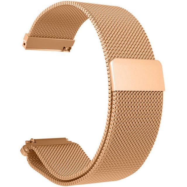 Laufbursche Zubehör - Milanese Schnellwechselarmband 22" für Polar Vantage M Mesh Edelstahl roségold