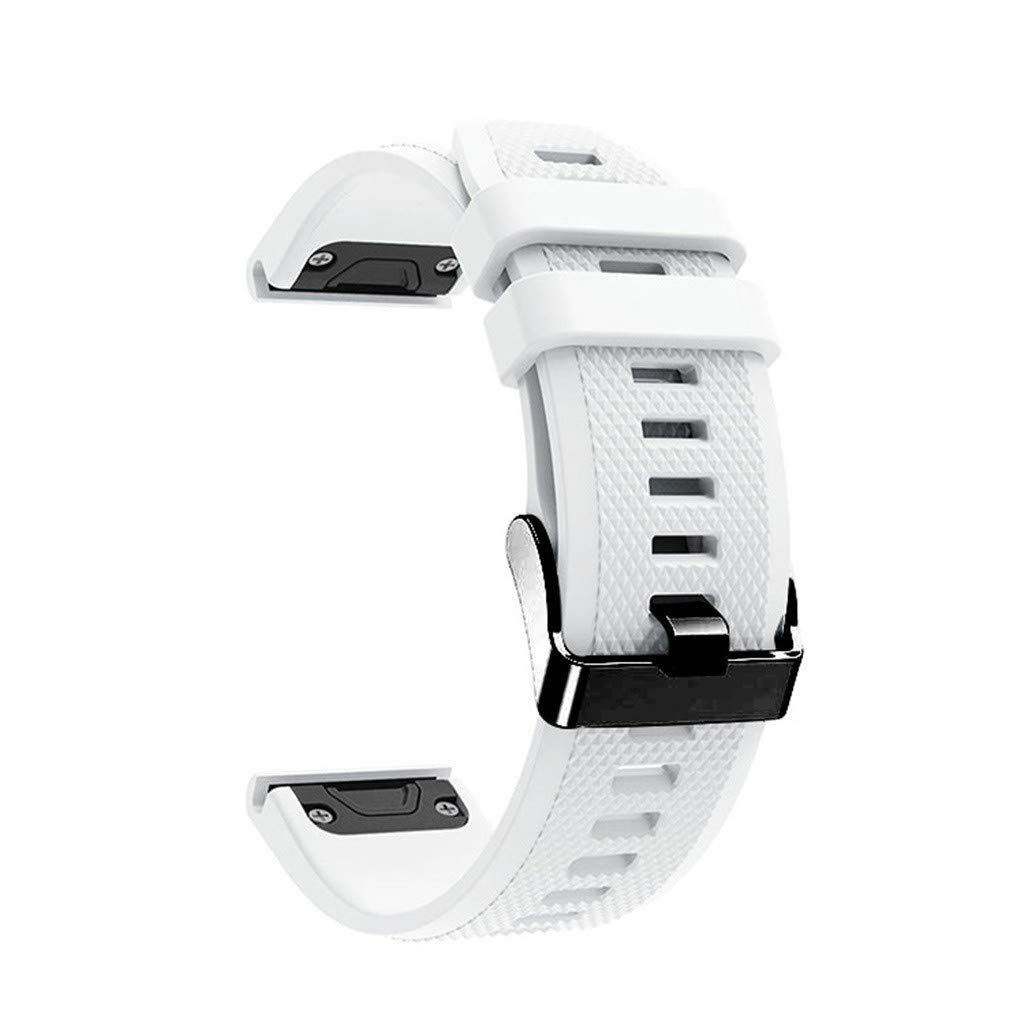 Laufbursche Zubehör Wechselarmband Garmin Fenix 6 Silikon weiss