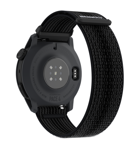 Coros Pace 4 Schwarz mit Nylonarmband