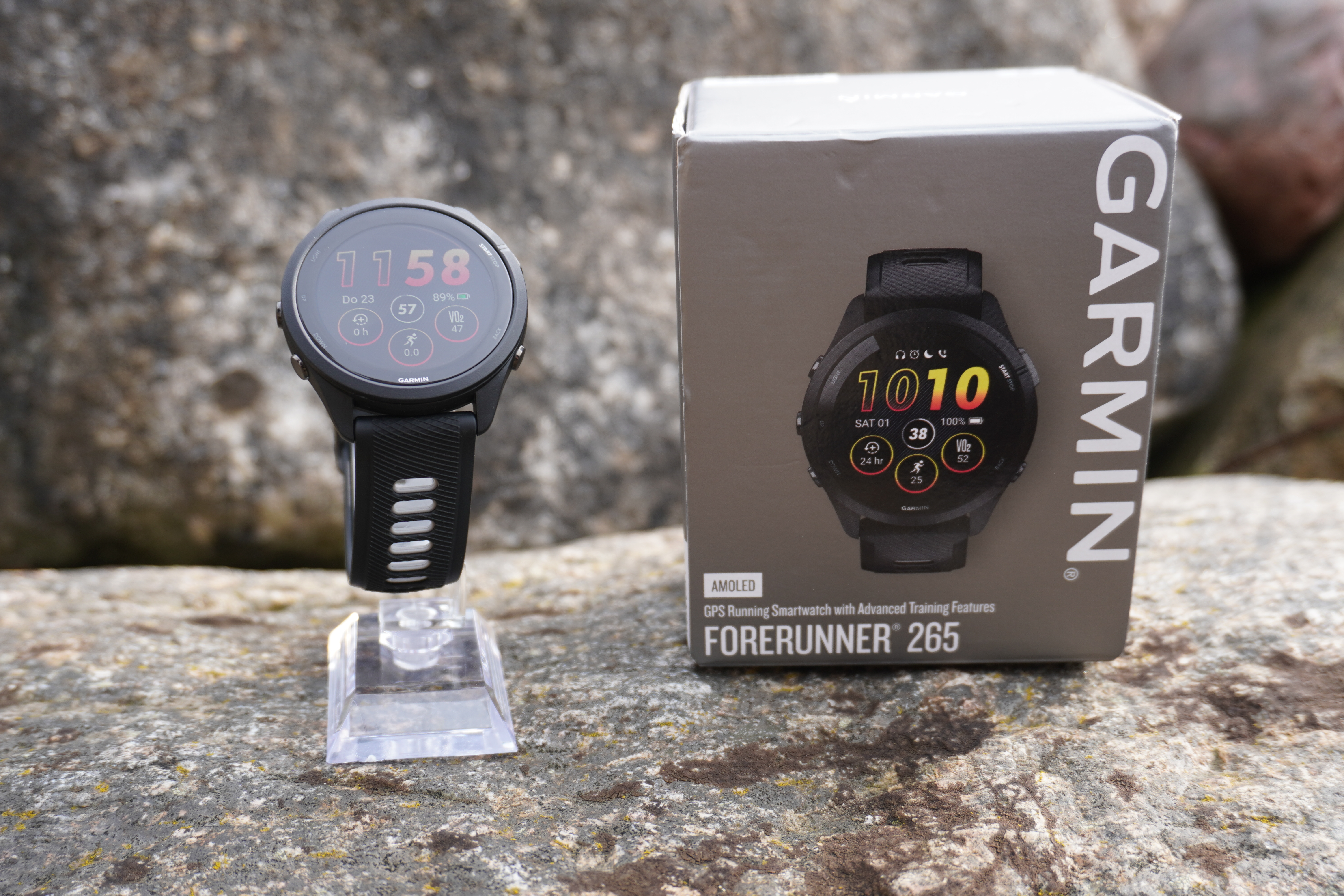 Garmin Forerunner 265 schwarz mit Verpackung