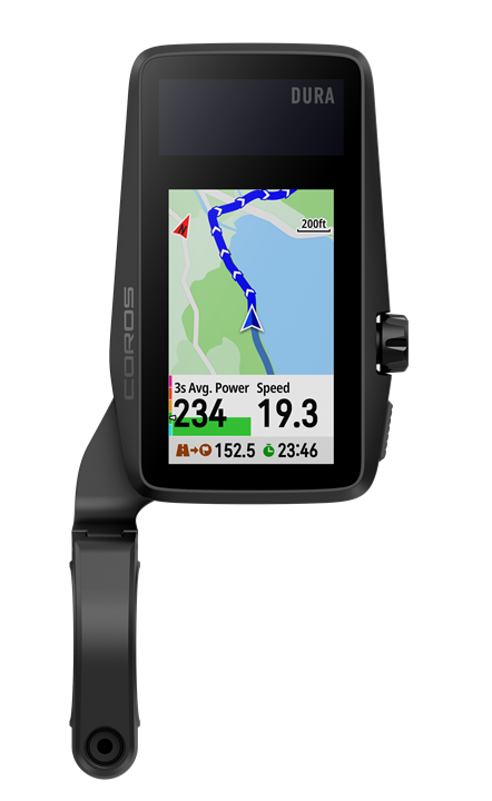 Coros Dura Fahrradcomputer mit Halterung