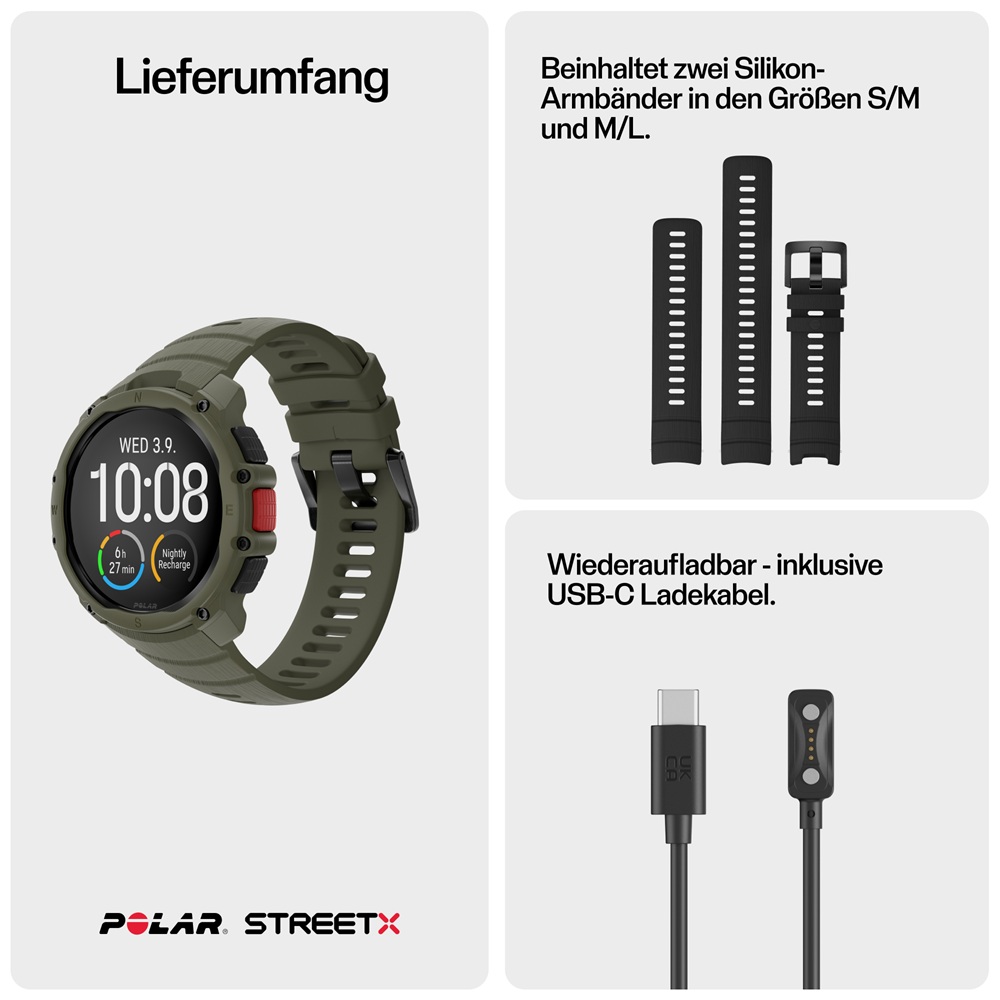 Polar Street X S-L (inkl. USB-A Adapter)
