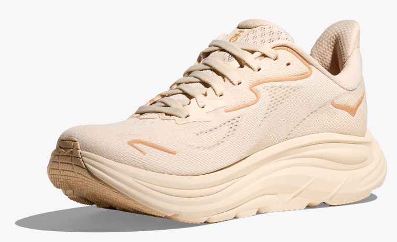 HOKA Laufschuh Modell Clifton 10 in Vanillefarbe 